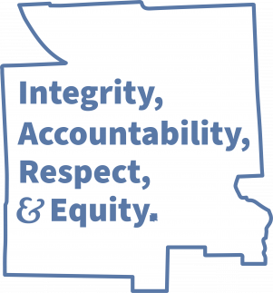 County Values Logo, white