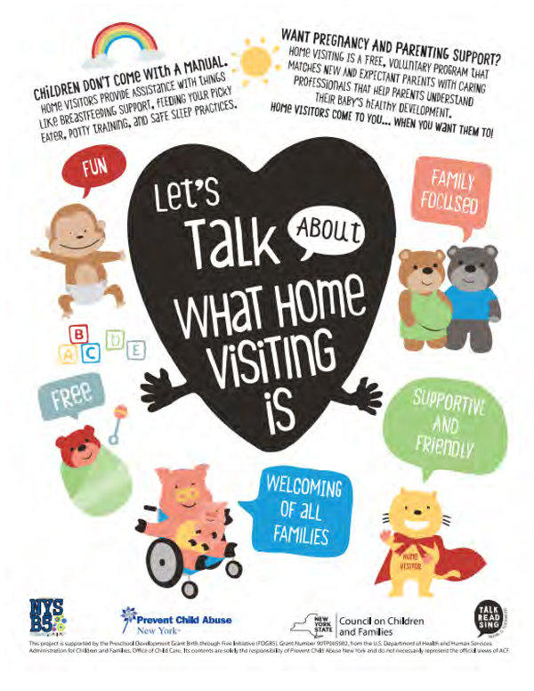 Image of a poster about home visiting