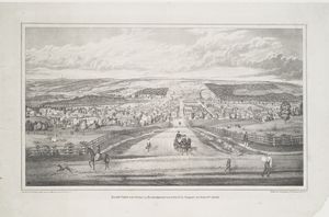 East view of Ithaca, N.Y. Taken in September of 1836