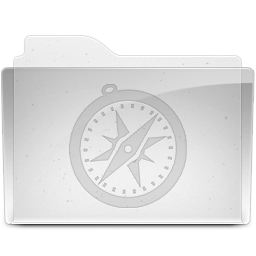 folder icon with compass