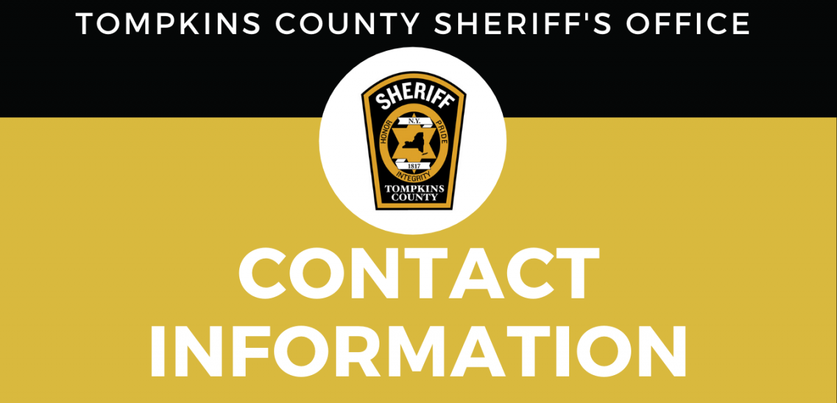 Contact Information Text with Sheriff Patch