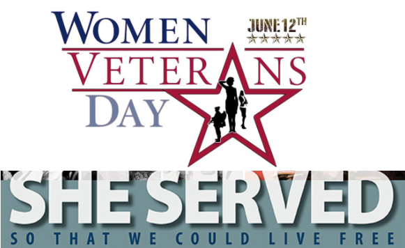 June 12 is Women Veterans Recognition Day logo