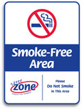 Smoke-free Area sign 2011-2