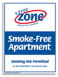 Smokefree Apartments sign
