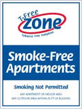 Sample sign for smokefree apartments
