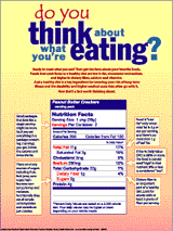 Nutrition Facts label sign