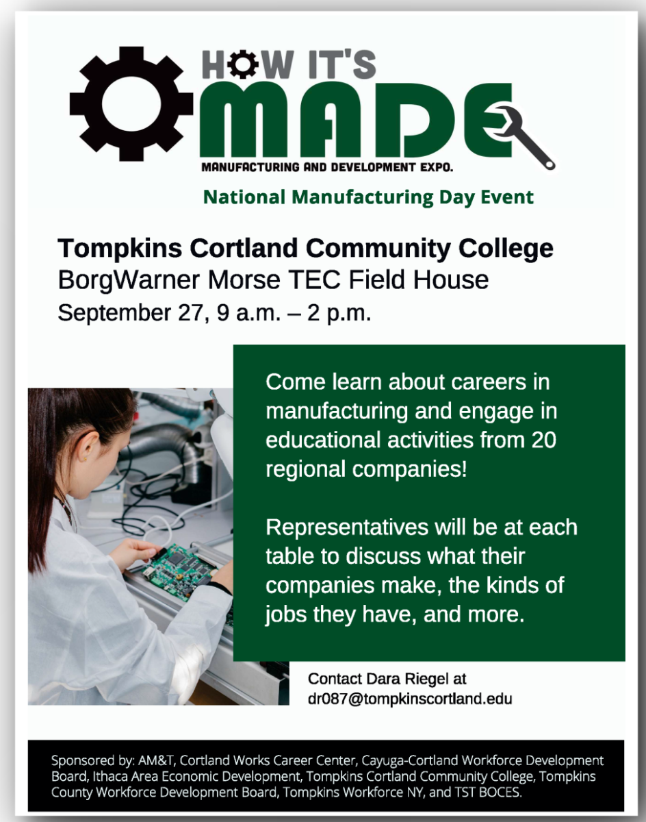 Come learn about careers in manufacturing and engage in educational activities from 20 regional companies! Representatives will be at each table to discuss what their companies make, the kinds of jobs they have, and more.